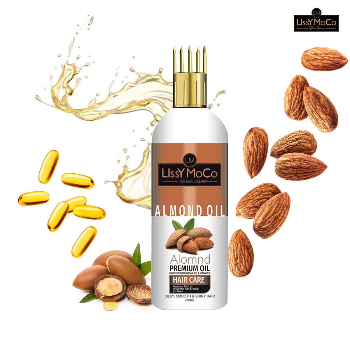 Nimson Almond Hair Oil With Almonds Amla For Hair Follicles and Scalp  200ml Pack of 3  JioMart